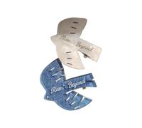 Adorables barrettes en épingles à cheveux à carreaux bleus et colombes blanches, parfaites pour les étudiants et les adolescents Épingles à cheveux tendance pour adolescents