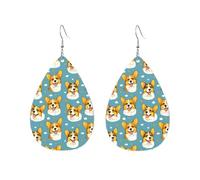 Adorables Bouilles De Corgi Boucles D’Oreilles En Cuir Légères Boucles D'Oreilles Pendantes De Goutte Amusantes Boucle D'Oreille Pour Décorations Femme Quotidien
