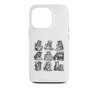 Adorables Chatons en Forme de Boulanger avec de la Farine, Design de Cuisine Coque pour iPhone 13 Pro