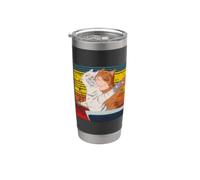 Adorables chatons en forme de chat en titane. Gobelet isotherme en acier inoxydable double paroi