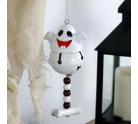 Adorables décorations à suspendre en résine pour sapin de Noël, fantôme blanc, décoration amusante pour Noël, Halloween, cadeaux de Noël pour la famille et les amis