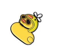 Adorables designs de canard Broche en métal Fun Duckling Broche Craetive Badge Pin Parfait pour ajouter une touche de décapage Ébauche Coloré Canard Appel Pin, taille unique, Comme décrit
