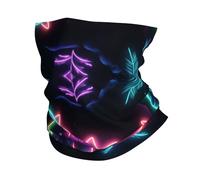 Adorables Dinosaures Néon 11 Chapeaux Demi-Visage Séchage Rapide Écharpe Demi-Visage Anti-UV Bandana pour Sports Extérieur Ski 25X50Cm