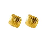 Adorables Goujons D'oreille À Rayures Géométriques Pin D'oreille Accessoires En Acier Inoxydable Pendiente Adaptés Accessoires De Femmes De L'usure Tous Les Jours