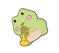 Adorables grenouilles jouant des instruments de musique, grenouilles interprètes, ensemble de bijoux pour accessoires de mode quotidiens, taille unique, Comme décrit