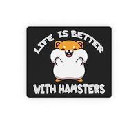 Adorables Hamsters Amassent De Mignons Petits Animaux De Compagnie Adorés Et Drôles Tapis De Souris Durable Mouse Pad Petit Mousepad pour Voyage Ordinateur Bureau 25X30Cm