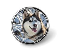 Adorables Huskies, épingle fantaisie, épingle à revers, broche, cravate, bijoux, décoration pour chapeaux, vestes, chemises