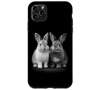 Adorables Lapins Jumeaux Amis Lapins Coque pour iPhone 11 Pro Max