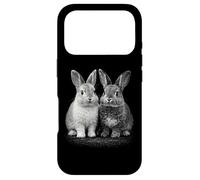 Adorables Lapins Jumeaux Amis Lapins Coque pour iPhone 17 Pro
