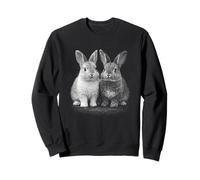 Adorables Lapins Jumeaux Amis Lapins Sweatshirt