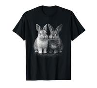 Adorables Lapins Jumeaux Amis Lapins T-Shirt