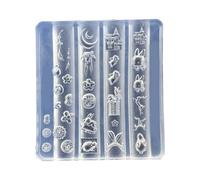Adorables Lapins Ongles Modèle D'art Moule En Silicone Bijoux De Fabrication D'accessoires Adapté À L'artisanat Et Manucures Silicone Nail Art De Lapin