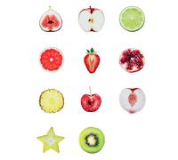 Adorables marque-pages transparents en forme de feuilles de fruits | Les motifs de feuilles de fruits améliorent l'esthétique du bureau et l'attrait décoratif, poids léger pour une lecture sûre