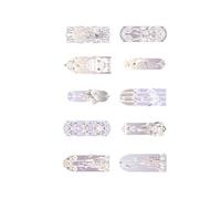Adorables marque-pages transparents en forme de mode, lumineux | Marque-pages transparents multifonctionnels avec matériaux sûrs pour les lecteurs et les décorations de bureau