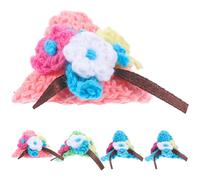 Adorables Mini-Chapeaux En Laine Pour Maisons De Poupées ¿ 5 Accessoires Colorés Pour Les Jeux Et La Décoration Des Enfants