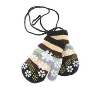 Adorables moufles d'hiver super doux pour bébé fille garçon 6-24 mois Noir taille unique