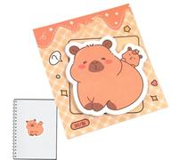 Adorables notes autocollantes Capybara | Notes autocollantes esthétiques avec 30 feuilles de décoration pour papeterie pour filles, enfants, adultes, école, travail, bureau, mur