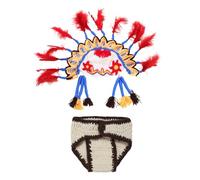 Adorables Nouveautés Nouveau-nés Avec Chapeau À Tricot Shorts À Tricot Doux Indien