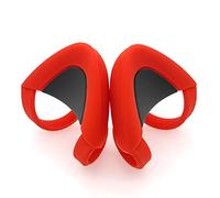 Adorables oreilles de chat roses compatibles avec les casques HypreX Cloud/Cloud II/Cloud Flight - Ajustement universel - Sangles de fixation réglables pour casque de jeu Vedio Live - Rouge et noir