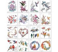 Adorables Tatouages Temporaires Imperméables Et Réalistes Représentant Des Fleurs, Des Oiseaux Et Des Animaux, Pour Les Bras Et Les Cuisses. 105 * 150mm