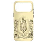 Adoration Angels Vintage Traditionnel Catholique Sainte Eucharistie Coque pour iPhone 17 Pro Max