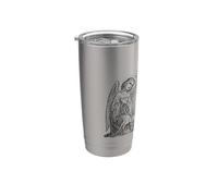 Adoration Angels Vintage Traditionnel Catholique Sainte Eucharistie Gobelet isotherme en acier inoxydable double paroi