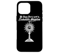 Adoration eucharistique Miracles Ministère Prières Happy Hour Coque pour iPhone 16 Pro Max