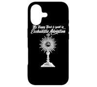 Adoration eucharistique Miracles Ministère Prières Happy Hour Coque pour iPhone 17