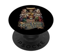 Adoration eucharistique Traditionnelle Latine Messe Catholique PopSockets PopGrip Adhésif