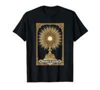 Adoration eucharistique Traditionnelle Latine Messe Catholique T-Shirt Graphique avec Valeur
