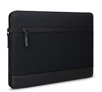 Adore June 13,3 Pouce Bent Housse Pochette Noir Compatible avec MacBook Air 13 M2 2022 et MacBook Pro 13 M2 2022, Tissus Recyclés Durables, Fermetures éclair étanches - Made in Europe