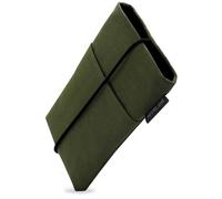 Adore June Bene Étui de Protection Compatible avec Smartphones de 6 à 6,3" (comme iPhone 17 Pro, iPhone 17e, iPhone 17, Galaxy S26, Galaxy S25, Pixel 10 Pro), Fermeture en Caoutchouc, Couleur Vert