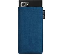 Adore June Classic Bleu-Océan Housse de Protection Compatible avec Galaxy Note 20 Ultra, Pochette Établie Résistant Textile avec Affichage Nettoyage Effet