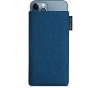 Adore June Classic Bleu-Océan Housse de Protection Compatible avec iPhone 13 / iPhone 13 Pro/iPhone 12 / iPhone 12 Pro, Pochette Établie Résistant Textile avec Affichage Nettoyage Effet