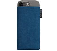 Adore June Classic Bleu-Océan Housse de Protection Compatible avec iPhone 15 14 / iPhone 15 14 Pro, Pochette Établie Résistant Textile avec Affichage Nettoyage Effet