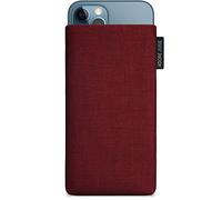 Adore June Classic Bordeaux-Rouge Housse de Protection Compatible avec iPhone 13 / iPhone 13 Pro/iPhone 12/12 Pro, Pochette Établie Résistant Textile avec Affichage Nettoyage Effet