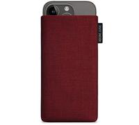 Adore June Classic Bordeaux-Rouge Housse de Protection Compatible avec iPhone 15 14 / iPhone 15 14 Pro, Pochette Établie Résistant Textile avec Affichage Nettoyage Effet
