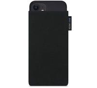 Adore June Classic Noir Housse de Protection Compatible avec iPhone 13 Mini/iPhone 12 Mini, Pochette Établie Résistant Textile avec Affichage Nettoyage Effet