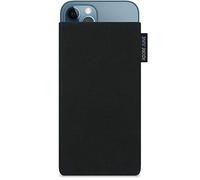 Adore June Classic Noir Housse de Protection Compatible avec iPhone 13 Pro Max/iPhone 12 Pro Max, Pochette Établie Résistant Textile avec Affichage Nettoyage Effet