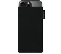 Adore June Classic Noir Housse de Protection Compatible avec iPhone 16 Pro 2024, Pochette Établie Résistant Textile avec Affichage Nettoyage Effet