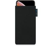 Adore June Classic Noir Housse de Protection Compatible avec iPhone XS/iPhone X, Pochette Établie Résistant Textile avec Affichage Nettoyage Effet