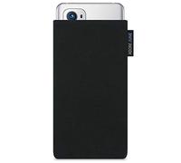 Adore June Classic Noir Housse de Protection Compatible avec OnePlus 10 Pro/OnePlus 9 Pro, Pochette Établie Résistant Textile avec Affichage Nettoyage Effet
