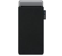 Adore June Classic Noir Housse de Protection Compatible avec Pixel 6 Pro, Pochette Établie Résistant Textile avec Affichage Nettoyage Effet