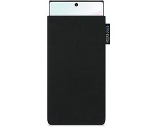 Adore June Classic Noir Housse de Protection Compatible avec Samsung Galaxy Note 10 Plus/Pro, Pochette Établie Résistant Textile avec Affichage Nettoyage Effet