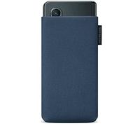 Adore June Classic Recycled Bleu Housse de Protection Compatible avec Galaxy Z Fold 6 2024 / Fold 5 / Fold 4 / Fold 3 / Fold 2, Tissu de R-PES Moderne et Durable. Fabriqué en Europe