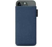 Adore June Classic Recycled Bleu Housse de Protection Compatible avec iPhone 15 14 / iPhone 15 14 Pro, Tissu de R-PES Moderne et Durable. Fabriqué en Europe