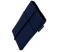 Adore June Étui de Protection Bene Compatible avec Smartphones de 6 à 6,3" (comme iPhone 17 Pro, iPhone 17e, iPhone 17, Galaxy S26, Galaxy S25, Pixel 10 Pro), Fermeture en Caoutchouc, Couleur Bleu