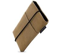 Adore June Étui de Protection Bene Compatible avec Smartphones de 6 à 6,3" (comme iPhone 17 Pro, iPhone 17e, iPhone 17, Galaxy S26, Galaxy S25, Pixel 10 Pro), Fermeture en Caoutchouc, Couleur Or
