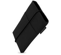 Adore June Étui de Protection Bene Compatible avec Smartphones de 6 à 6,3" (comme iPhone 17 Pro, iPhone 17e, iPhone 17, Galaxy S26, Galaxy S25, Pixel 10 Pro), Fermeture en Caoutchouc, Couleur Noire