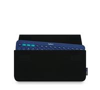 Adore June Keeb Housse Compatible avec Logitech K380 / Logitech Pebble 2 Keys K380S, Fait sur Mesure Case pour Clavier - Noir